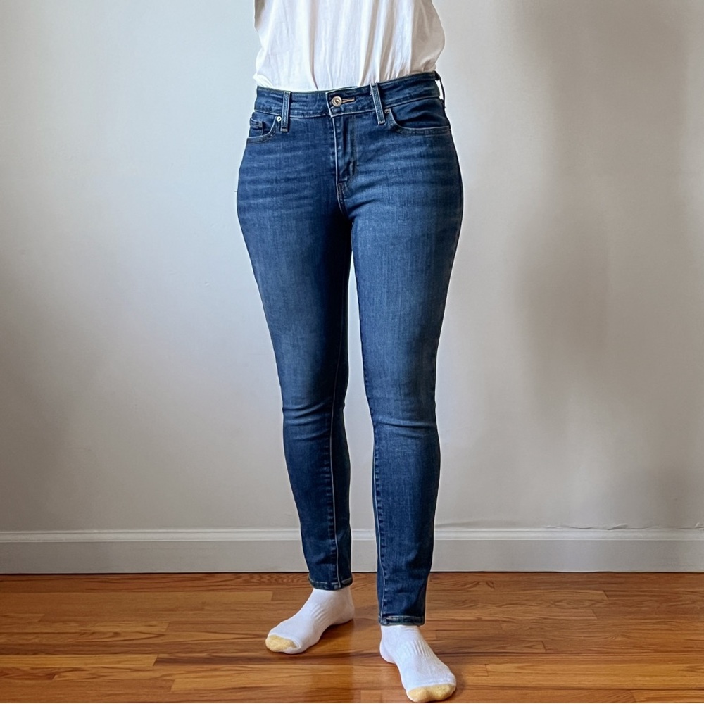 Levi’s 711 Skinny Jeans, Dark Blue